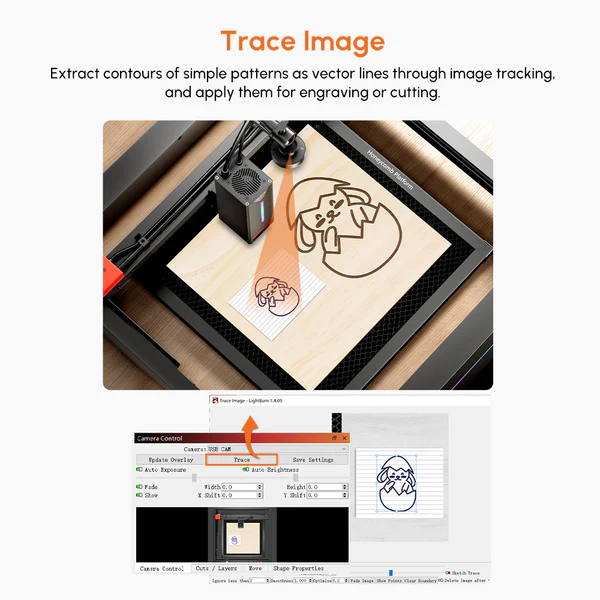trace image