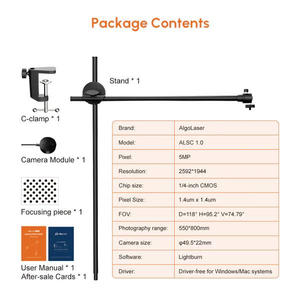 AlgoLaser Lightburn Smart Camera Sets - view 9