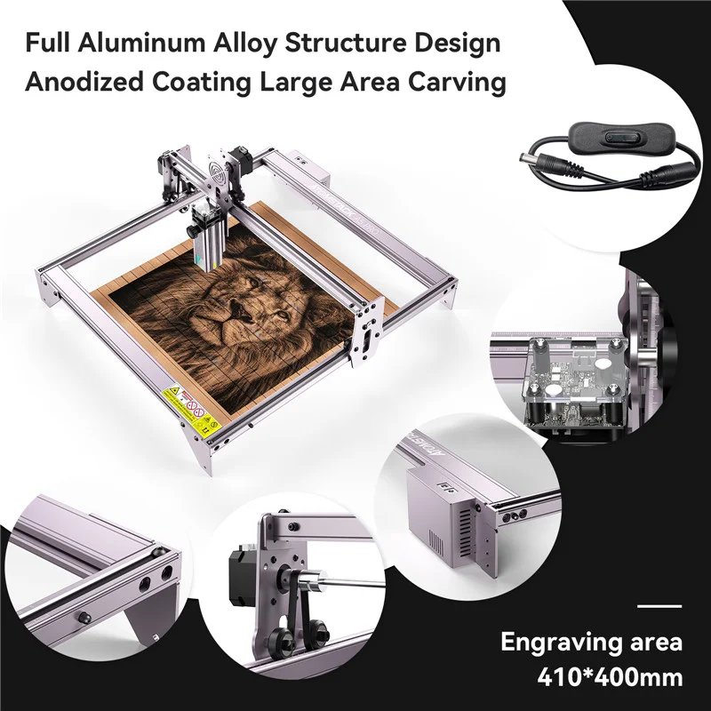 Upgraded ATOMSTACK A5 PRO+ 5W Optical Power Laser Cutting Machine - view 4