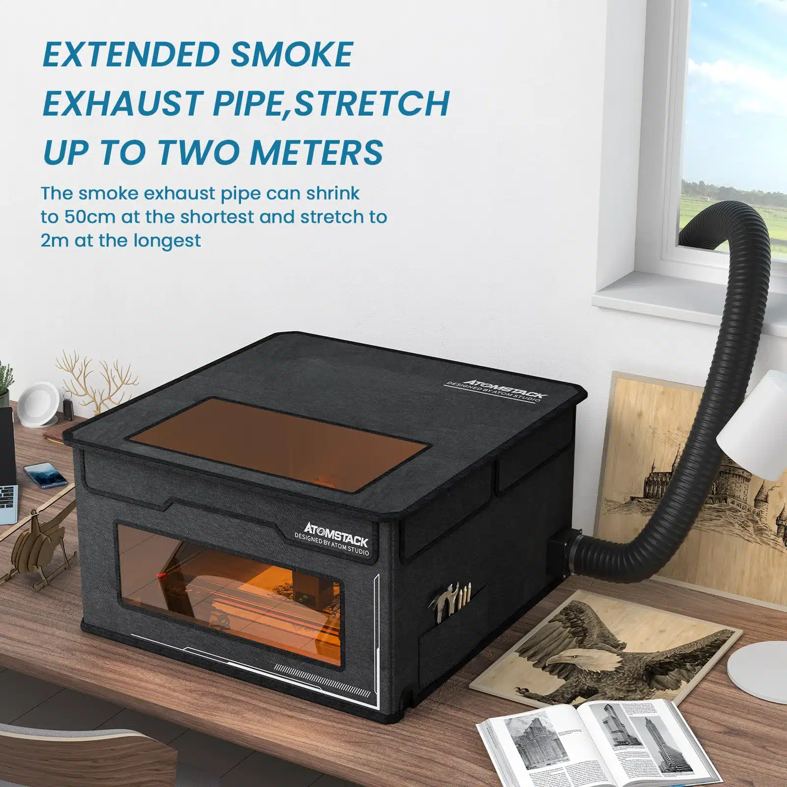 Atomstack FB2 Enclosure Foldable Dust-Proof Cover for All Brand Laser Engraver - view 5