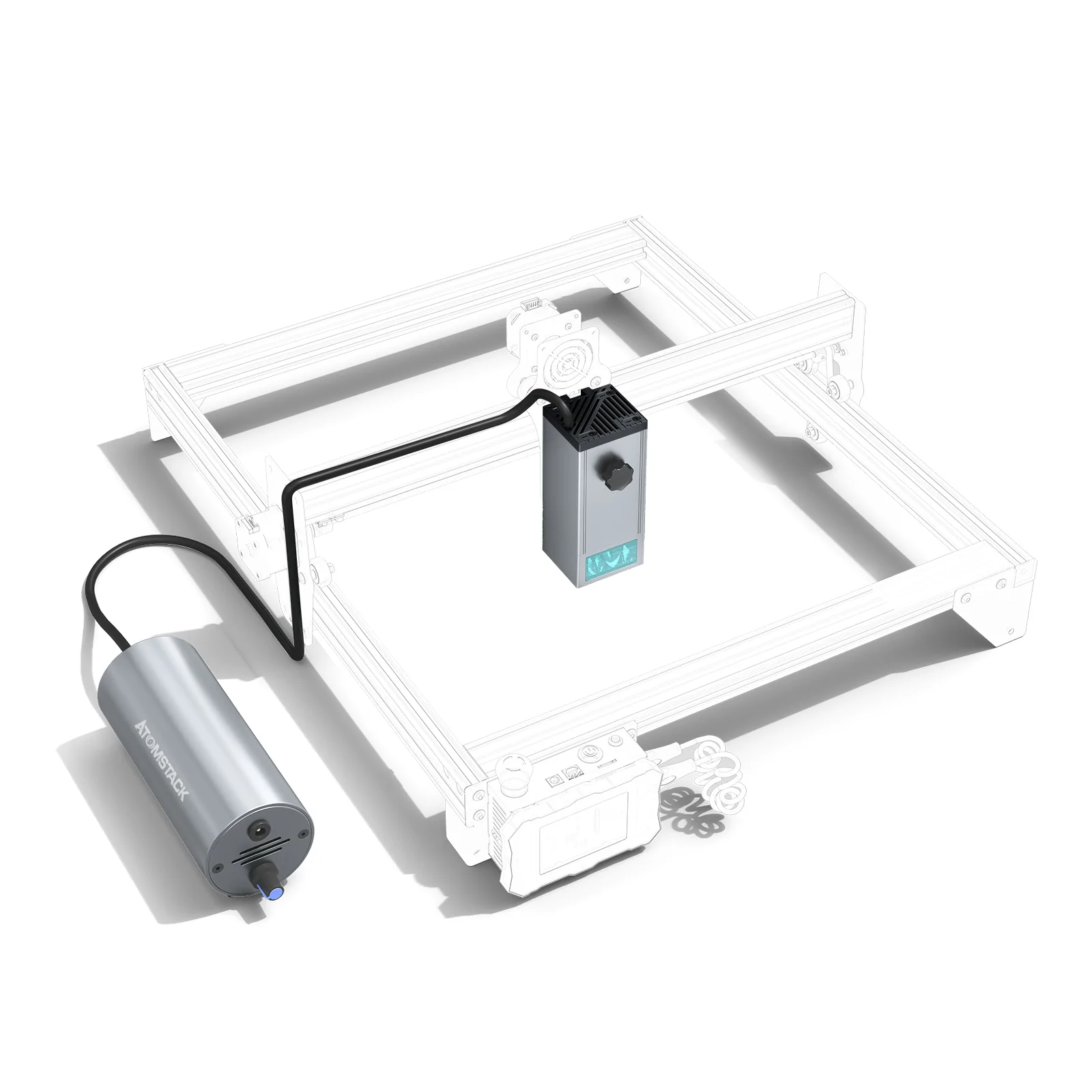 Atomstack M100 Quad Laser Module 130W With Air Assist System - view 2