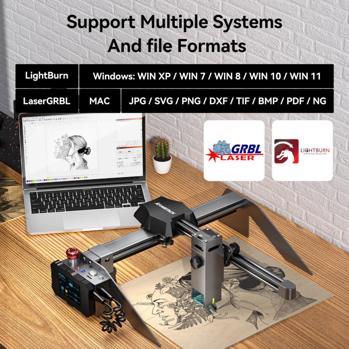 Atomstack P9 M50 10W Optical Power Portable Dual Laser Engraver and Cutter - view 15
