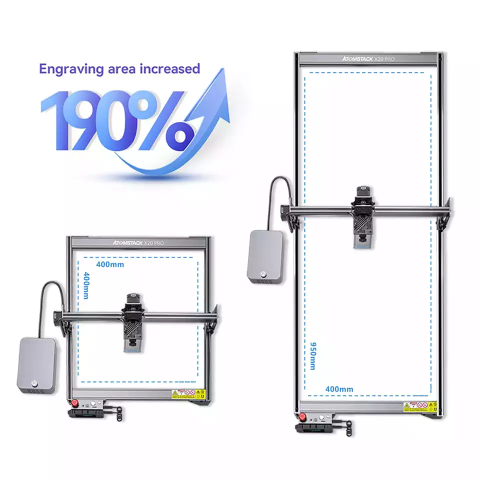 Extension kit for Atomstack X7 Pro Laser Engraving Machine 850*410mm Engraving Area - view 3