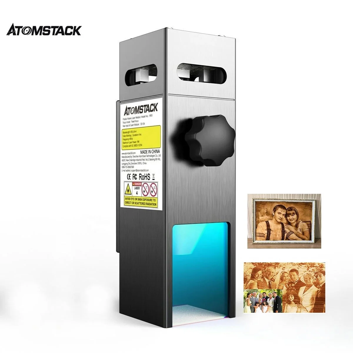 ATOMSTACK M50 10W Optical Power CNC Auto-Focusing for Laser Cutting Machines Laser Head - view 2