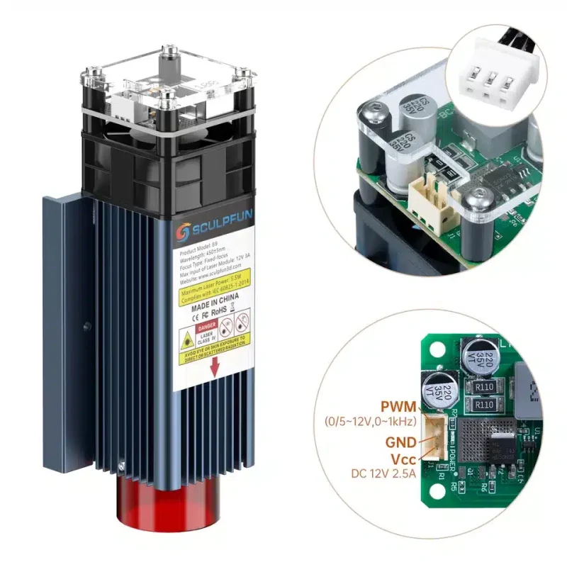 SCULPFUN-S9-90W-Effect-Laser-Module-Laser