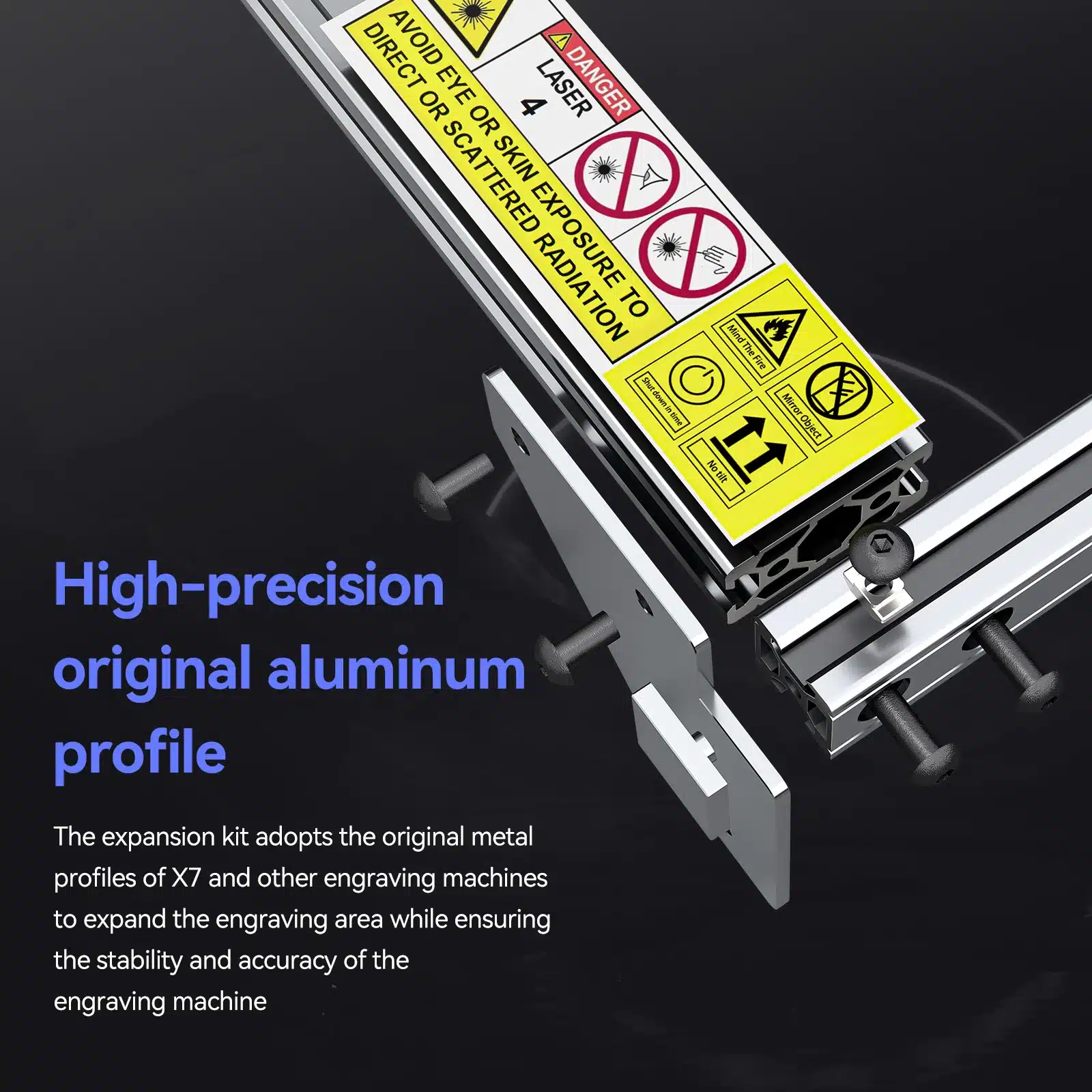 Extension Kit for Atomstack X20 PRO 130W Laser Engraving Machine Extender Expansion Rod 950*410mm - view 4