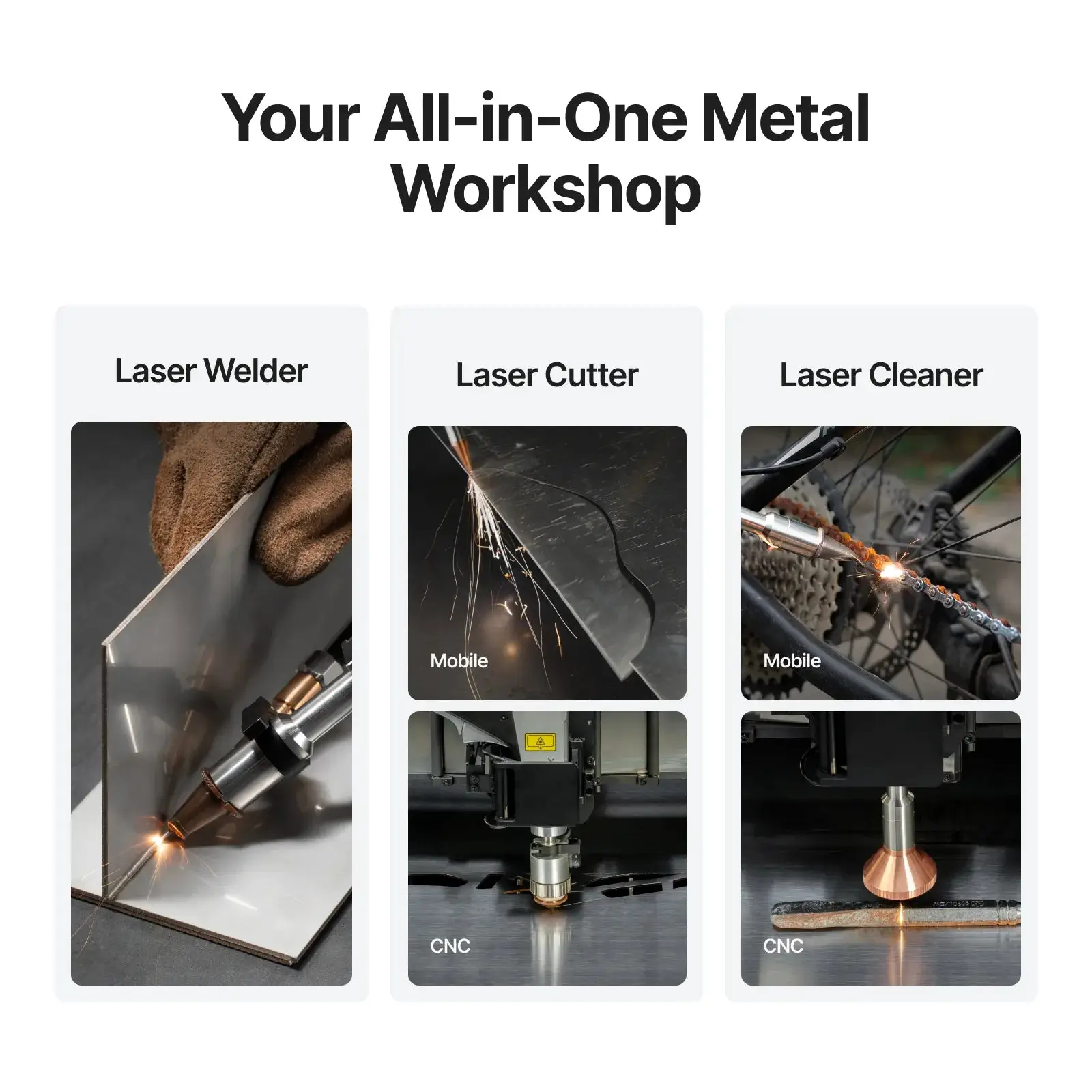 xTool MetalFab Laser Welder and CNC Cutter - view 4