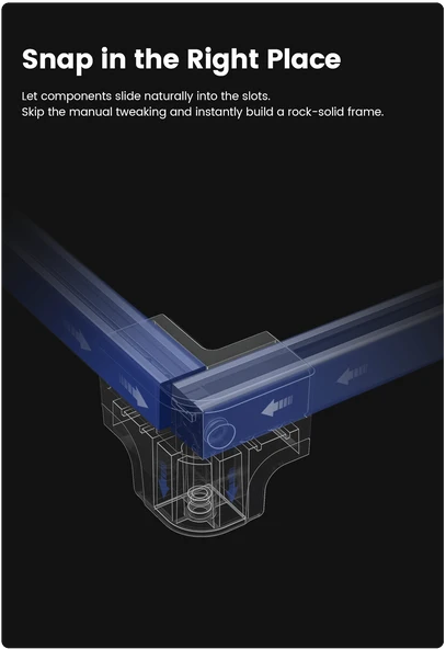 AlgoLaser DIY KIT MK3 sturdy aluminum frame for stable and precise laser engraving