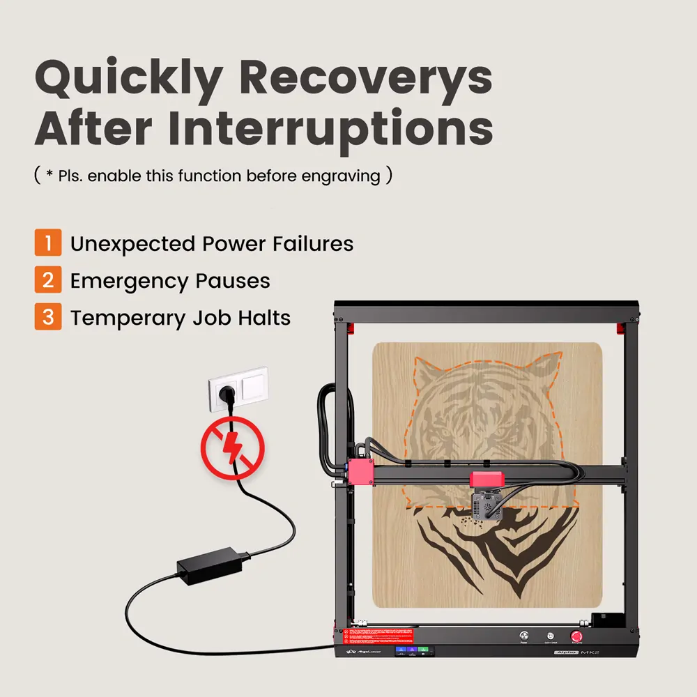 AlgoLaser Alpha MK2 20W Diode Laser Engraver And Cutting - view 7