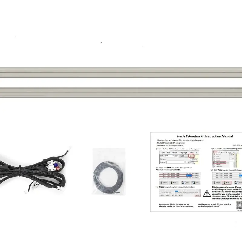 Extension Kit for Atomstack X20 PRO 130W Laser Engraving Machine Extender Expansion Rod 950*410mm