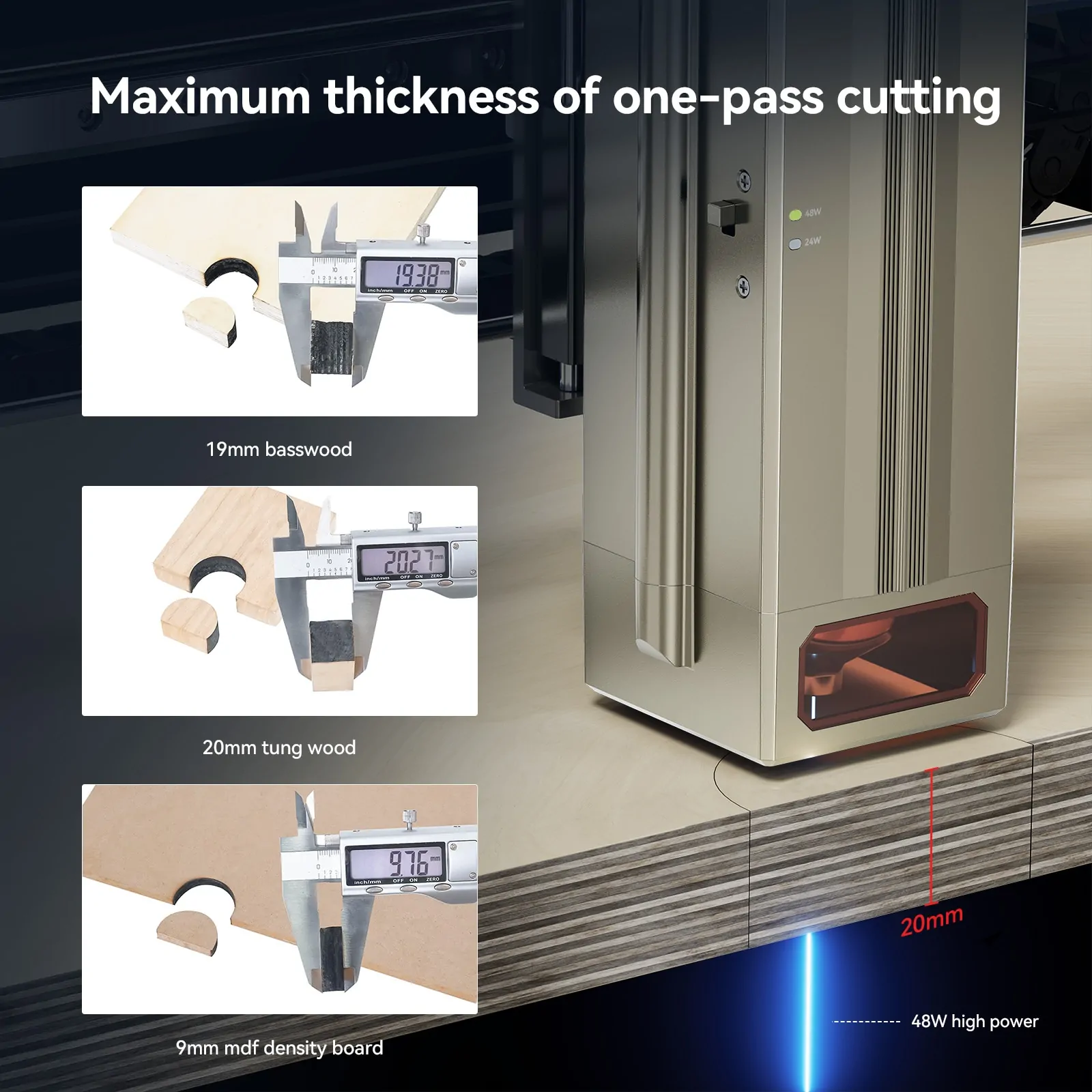 ATOMSTACK S40 X40 Pro 210W Professional Grade Laser Engraving Cutting Machine Dual Mode 24W/48W CNC Metal Engraver - view 2