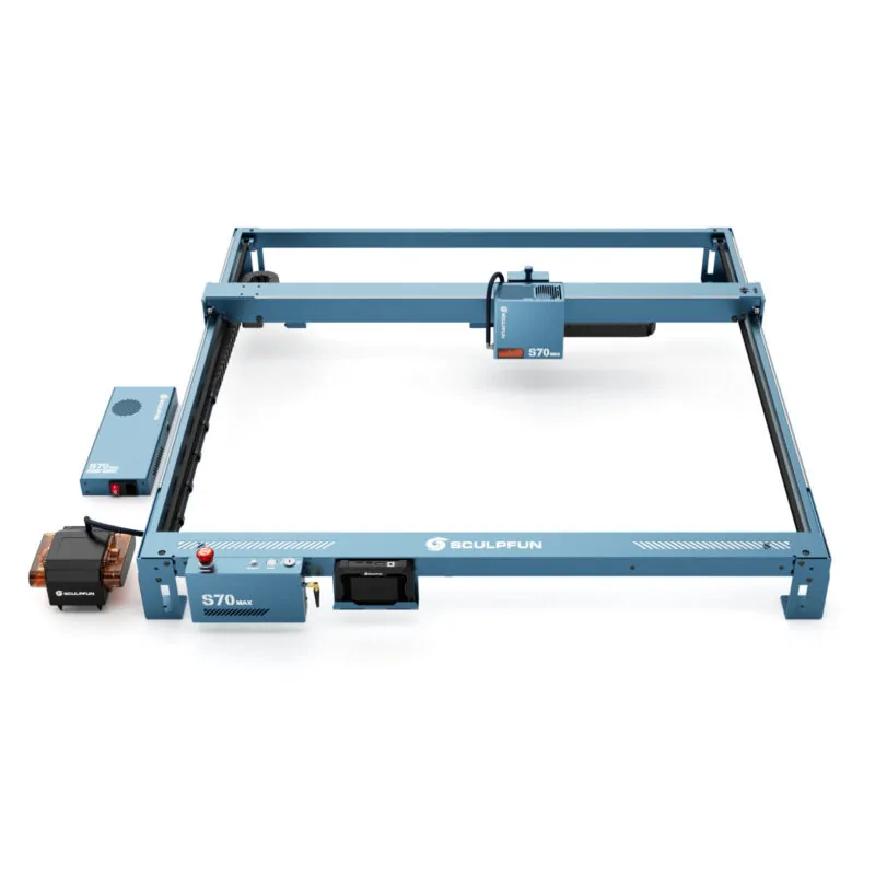 SCULPFUN S70 Max 70W Higher Power Laser Engraver Wood Cutter Desktop Large Laser Engraving Machine for Metal