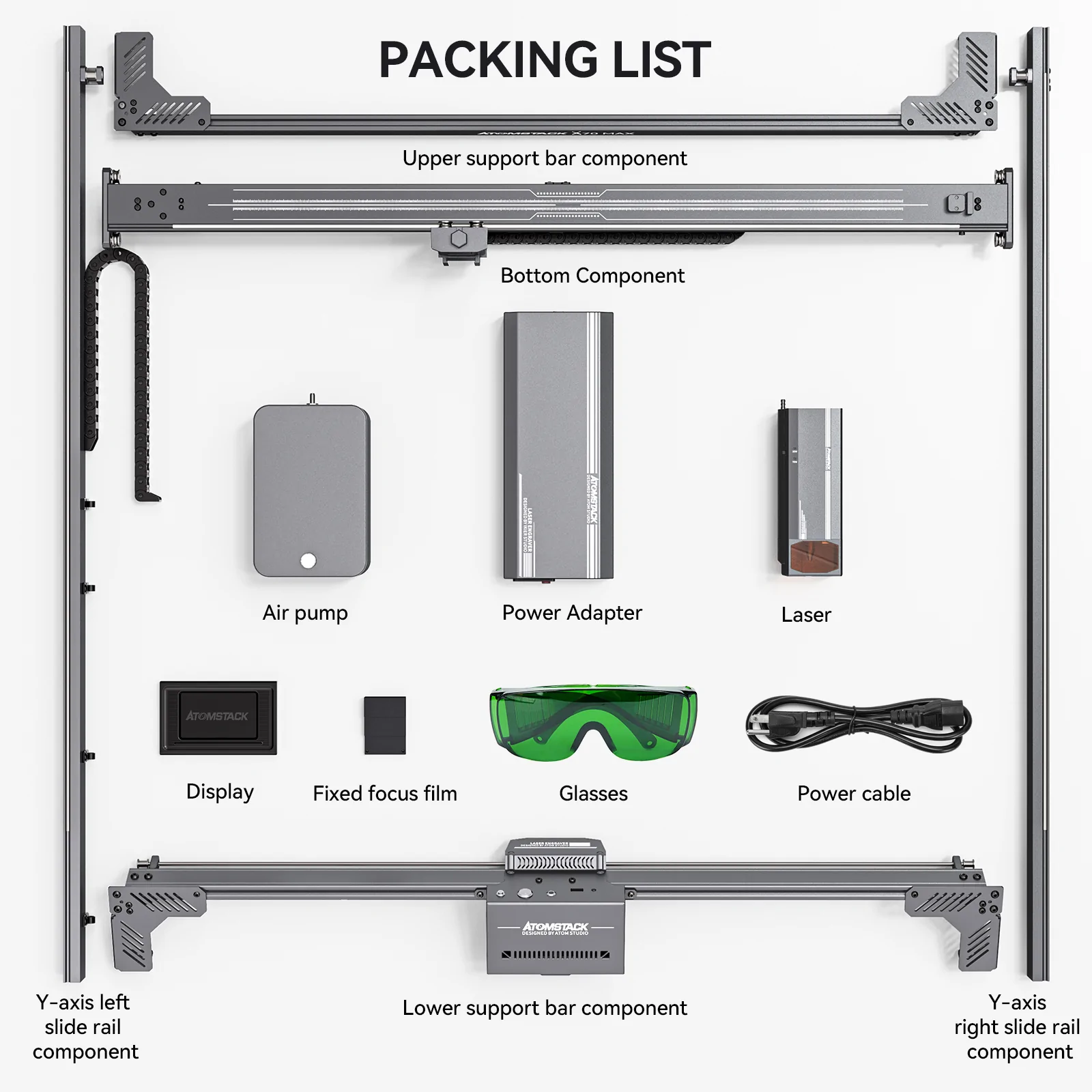 Atomstack X70 Max /A70 MAX 360W Laser Engraver With F60 Air Assist Kit 850*800MM Large Area 35w/70w Dual Laser Engraving Machines - view 5