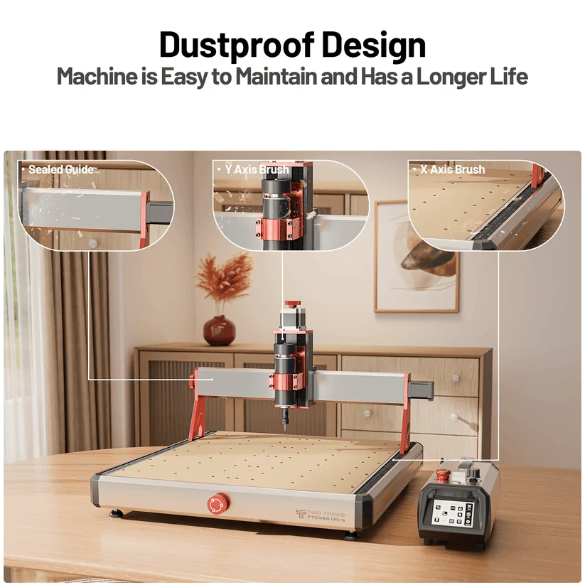 Twotrees TTC450 Ultra CNC Router Machine - view 6