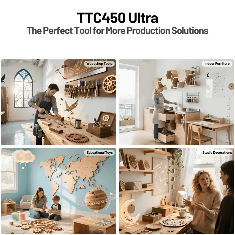 Twotrees TTC450 Ultra CNC Router Machine - view 8