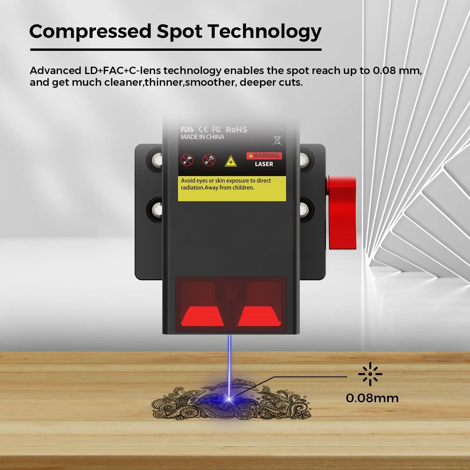 Twotrees TC20 laser module for TTC450 PRO/TTC450 Ultra/TTC6050/TTC-H40 - view 3