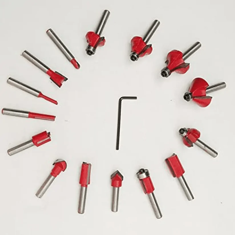 Twotrees 15 pcs Milling Cutter Set for Wood Router - view 2