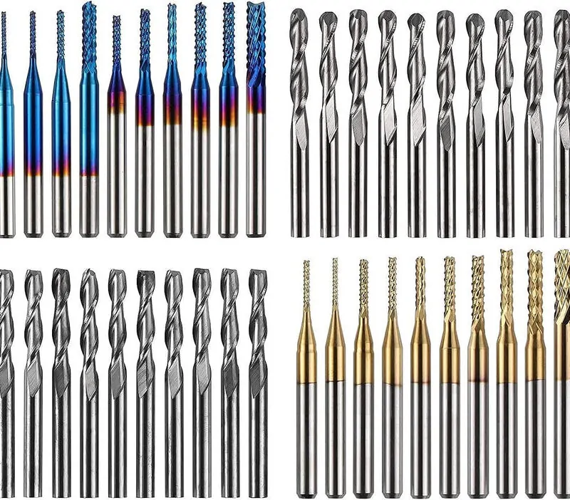 Twotrees 40 PCS End Mills CNC Router Bits