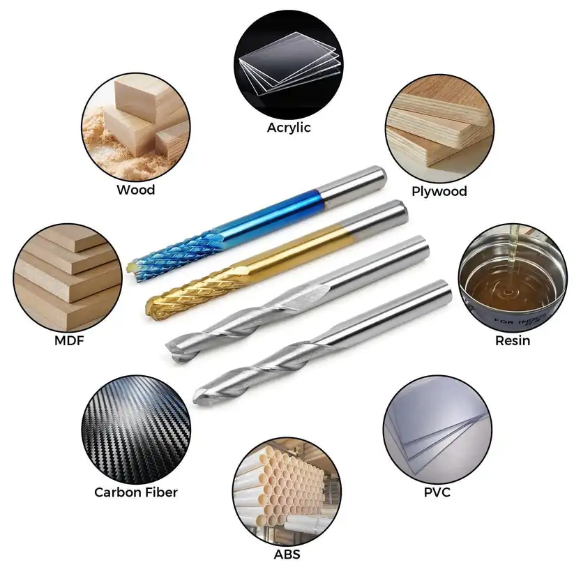 Twotrees 40 PCS End Mills CNC Router Bits - view 5