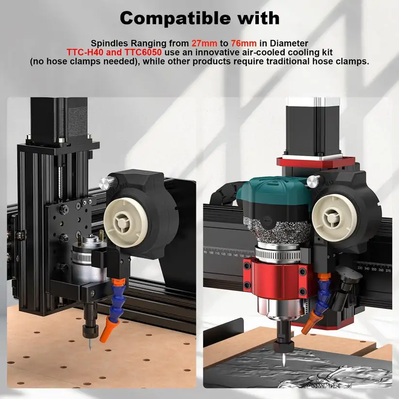 Twotrees 500W Air-Cooled Cooling Kit for CNC Routers - view 3