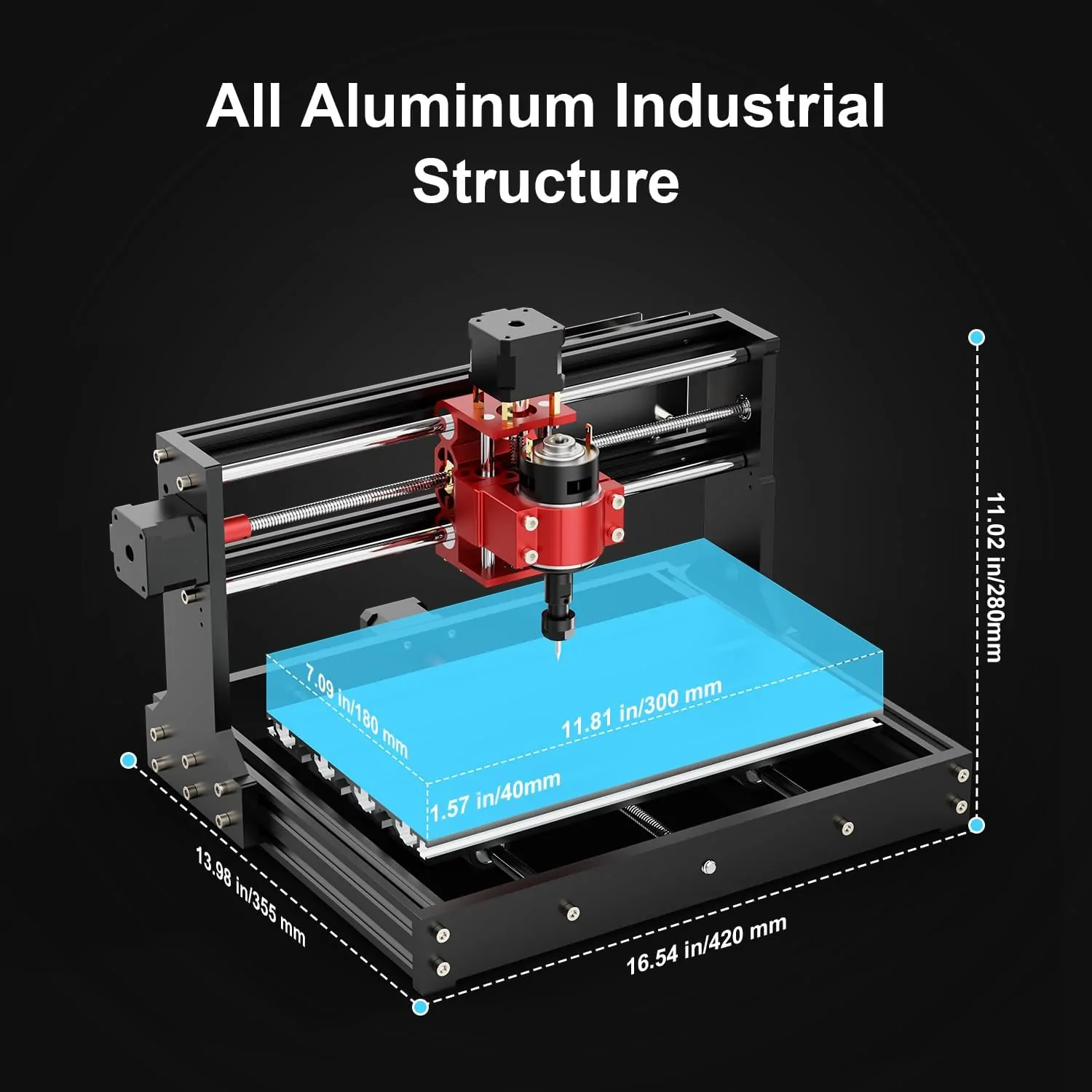 Twotrees TTC 3018 Pro CNC Router Machine,Desktop CNC Engraving - view 5
