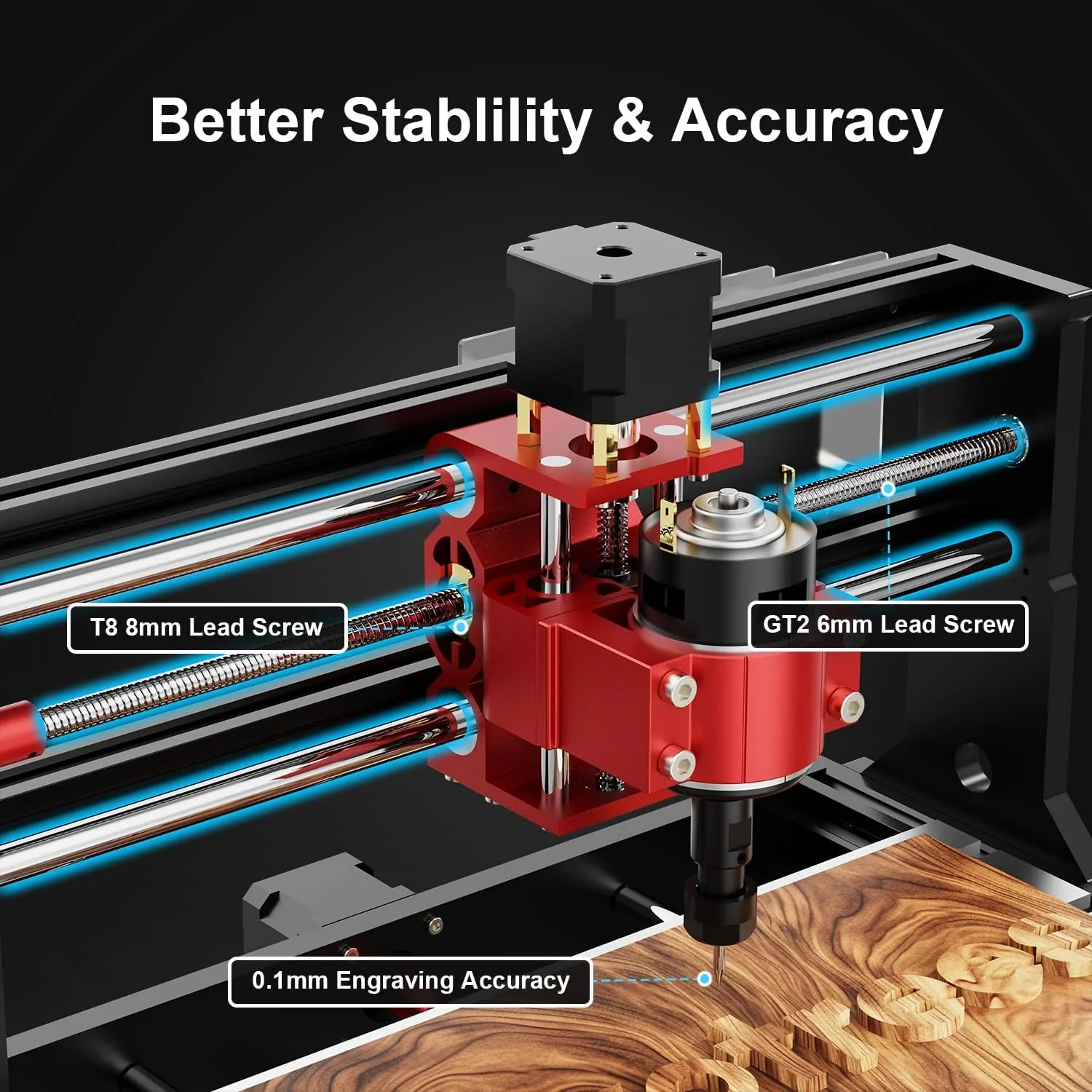 Twotrees TTC 3018 Pro CNC Router Machine,Desktop CNC Engraving - view 6