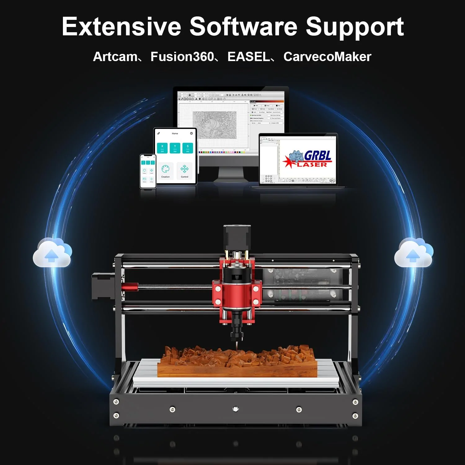 Twotrees TTC 3018 Pro CNC Router Machine,Desktop CNC Engraving - view 8