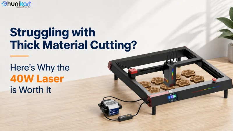 Struggling with Thick Material Cutting? Here’s Why the 40W Laser is Worth It