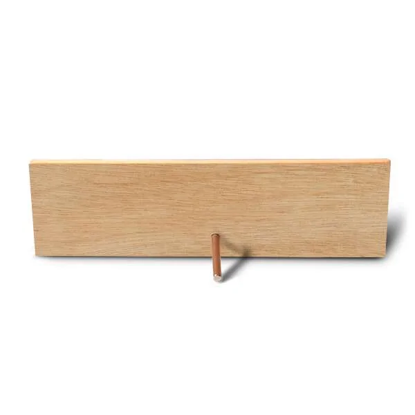 DIY Wooden Name Plate Base Natural Wood-(2 pcs)