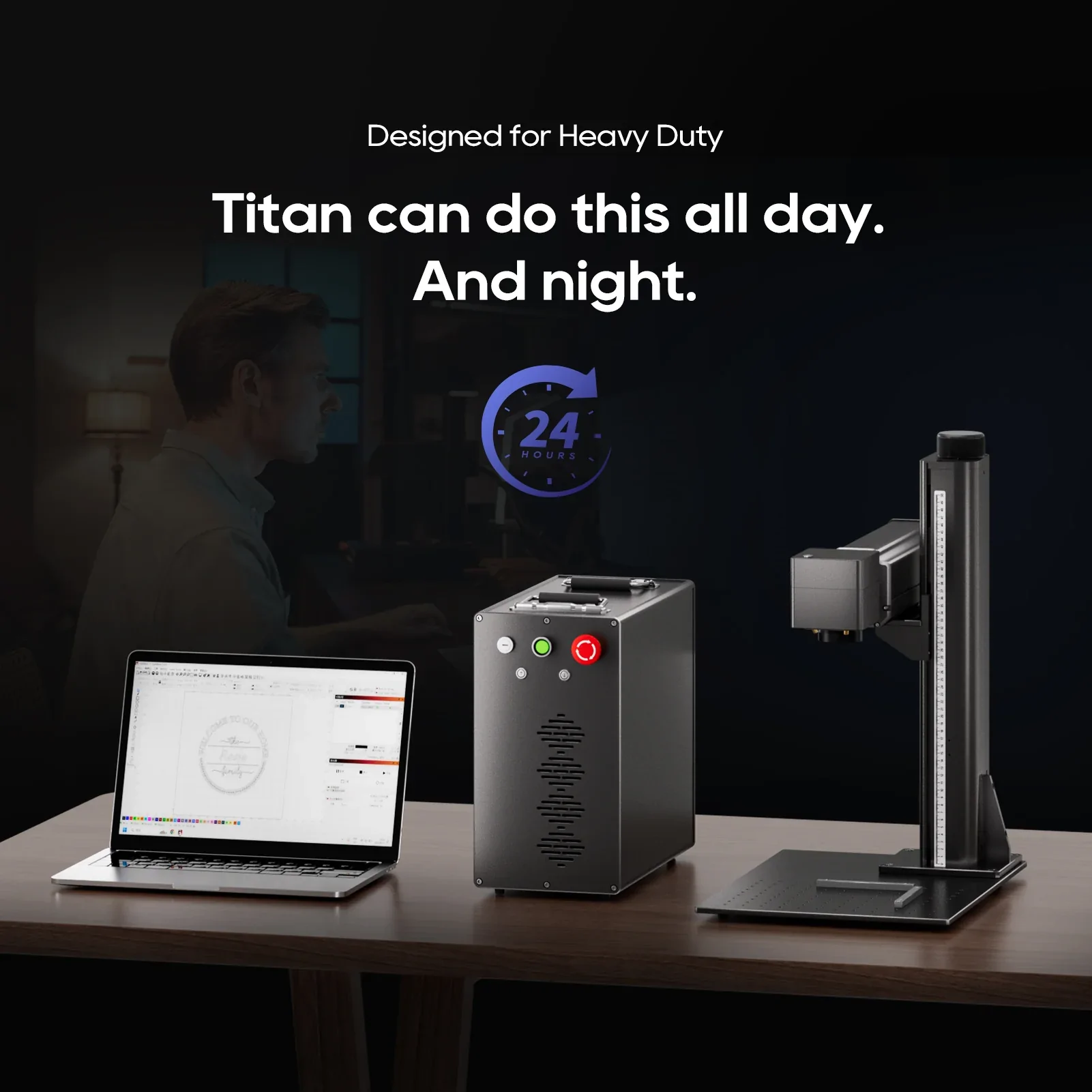 ComMarker Titan 1 JPT MOPA Fiber Laser Engraver - view 5