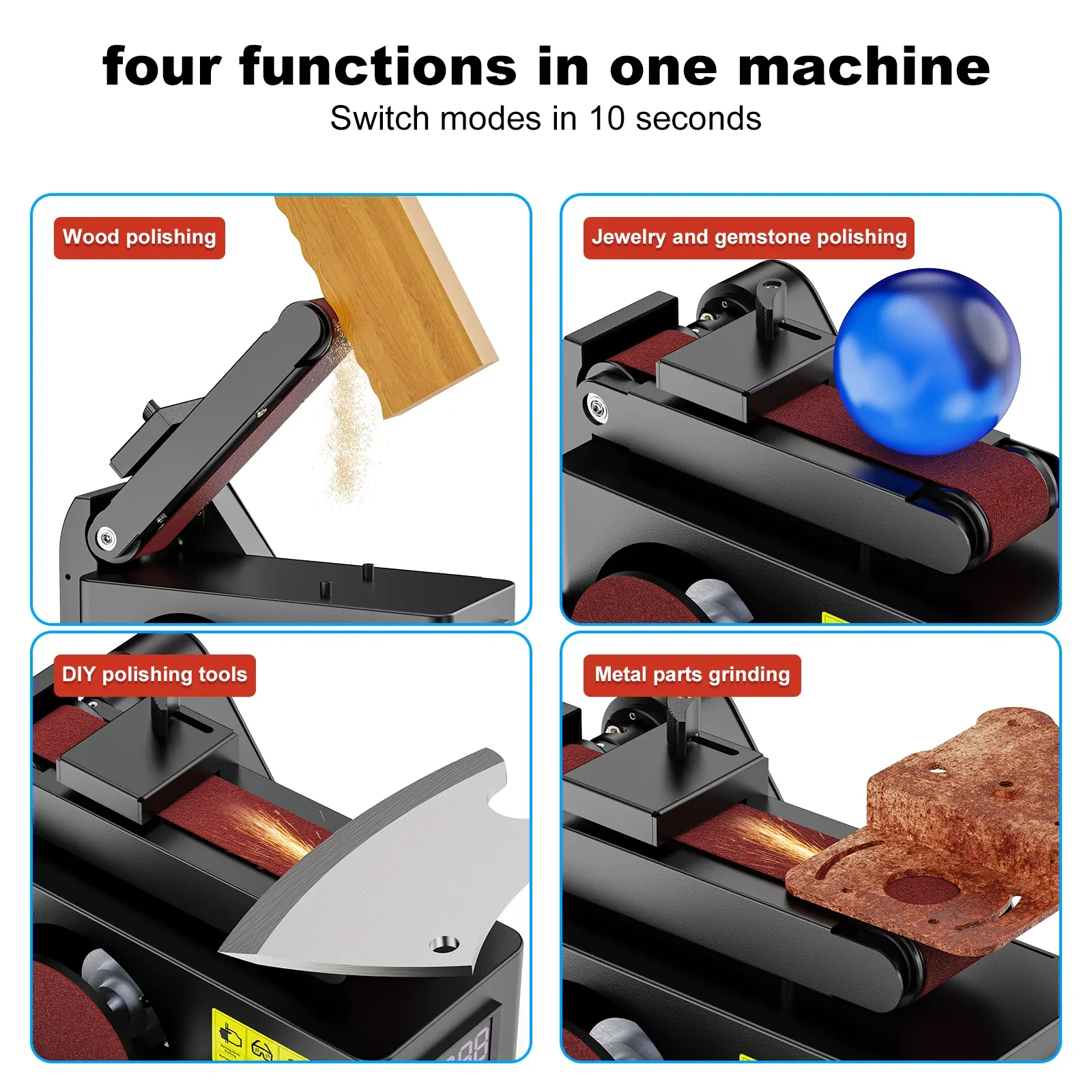 Twotrees Multi-Purpose Belt Disc Sander