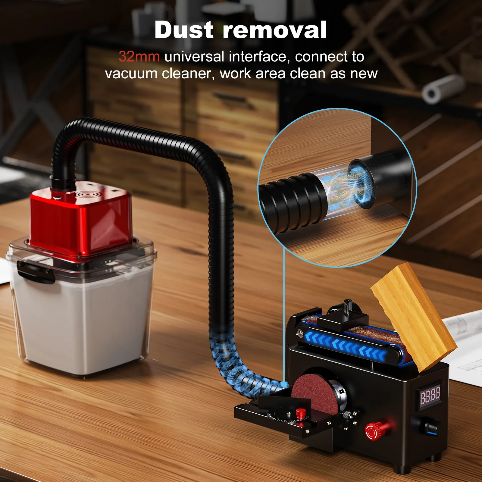 Twotrees Multi-Purpose Belt Disc Sander - view 3
