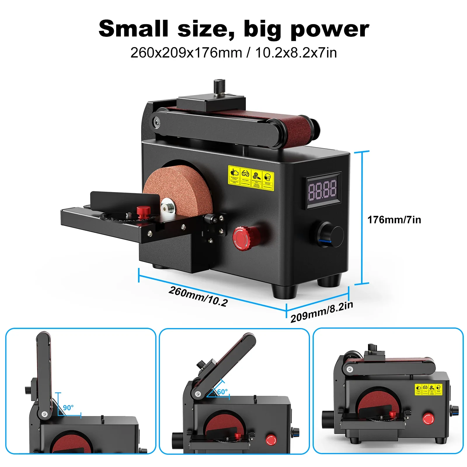 Twotrees Multi-Purpose Belt Disc Sander - view 4