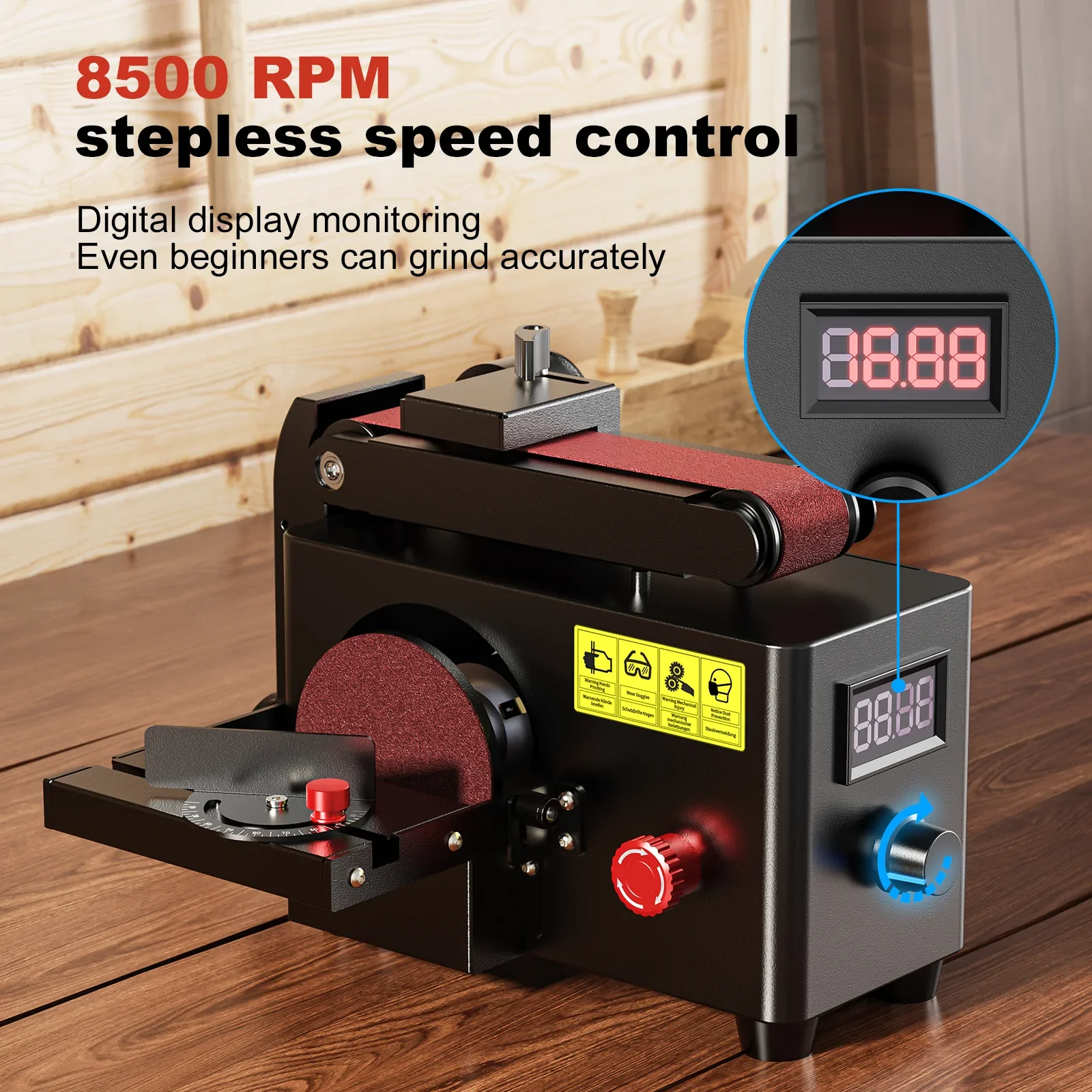 Twotrees Multi-Purpose Belt Disc Sander - view 5