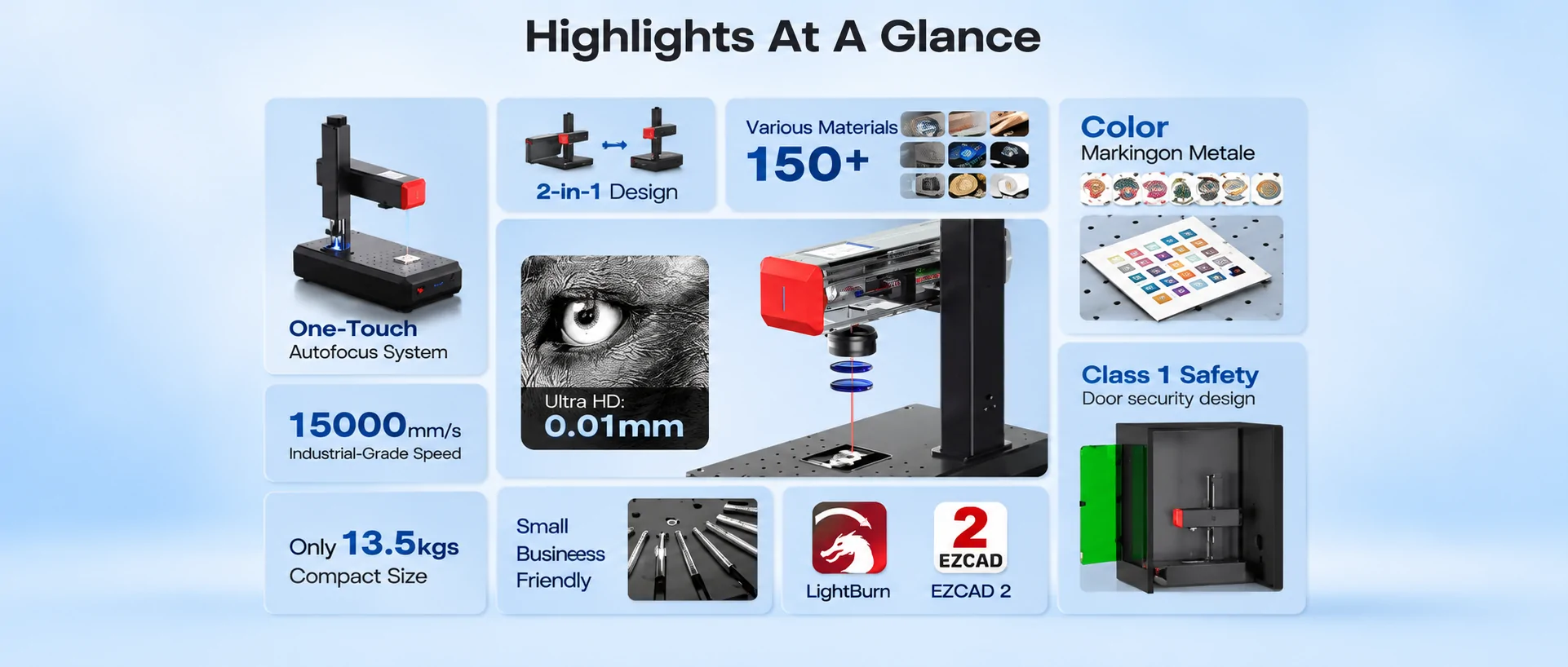 ComMarker B6 JPT MOPA fiber laser engraver features