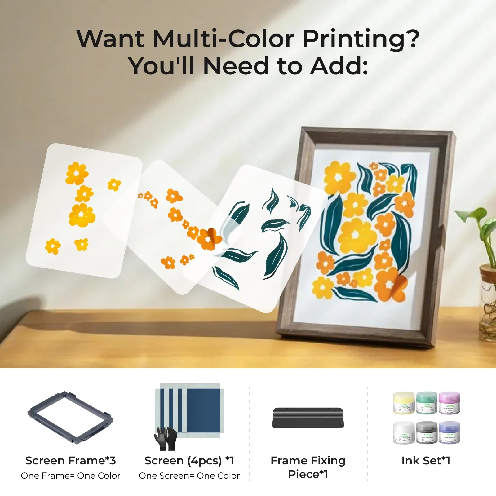 xTool Screen Printer: 1st Screen Printing Solution with Laser [ Compatible with xTool M Series/P Serise/F Series/S1 ] - Image 7