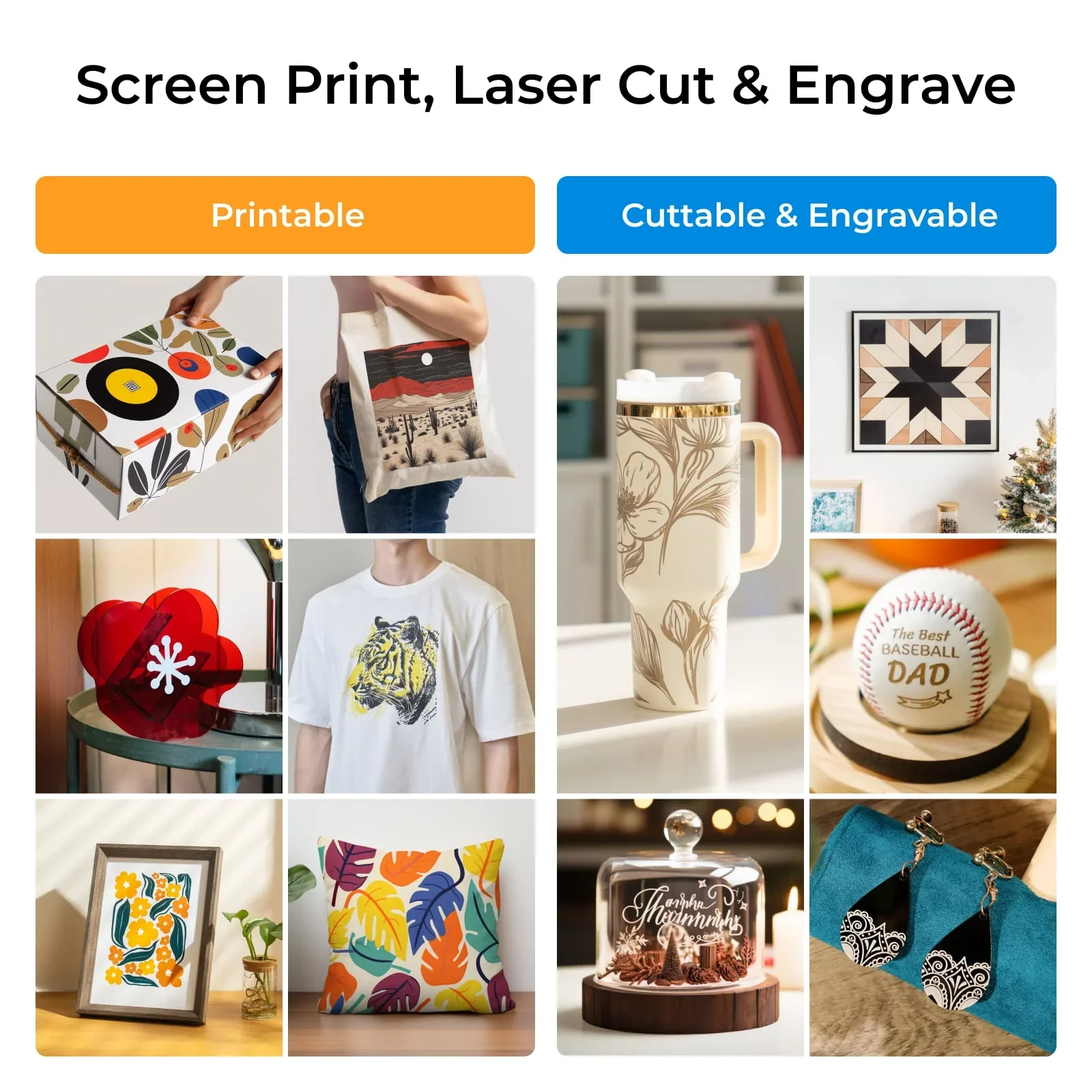 xTool Screen Printer: 1st Screen Printing Solution with Laser [ Compatible with xTool M Series/P Serise/F Series/S1 ] - Image 8