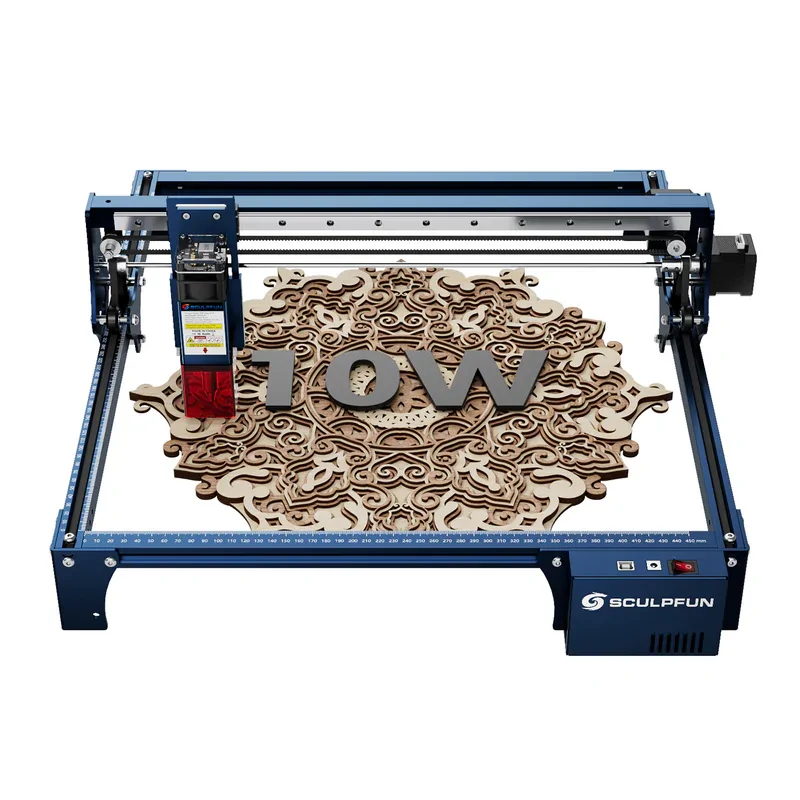 SCULPFUN S30 Pro 10W Laser Engraving Machine with precision wood engraving