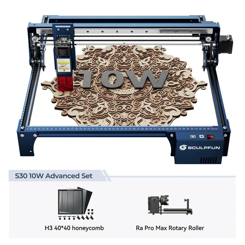 SCULPFUN S30 Pro: 10W Laser Engraving Machine with Automatic Air-Assist - Image 22
