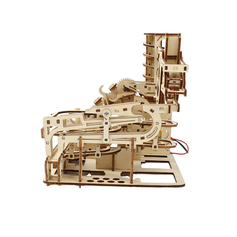 Wooden Ball Track 3D Puzzle Model Kit - Image 3