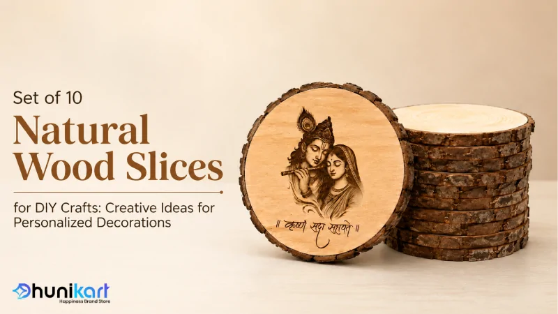 Set of 10 Natural Wood Slices for DIY Crafts: Creative Ideas for Personalized Decorations