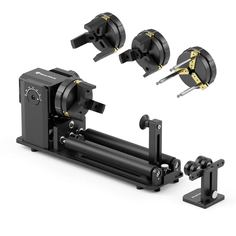 SCULPFUN RA Pro Max 4 in 1 Rotary Roller and Chuck with interchangeable jaws for laser engraver