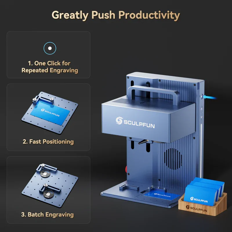 SCULPFUN G9 Portable Laser Engraver with 2W IR + 10W Diode Laser - Image 13
