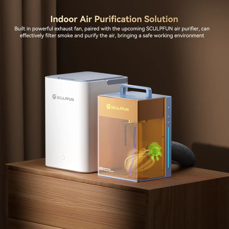 SCULPFUN G9 Portable Laser Engraver with 2W IR + 10W Diode Laser - Image 16
