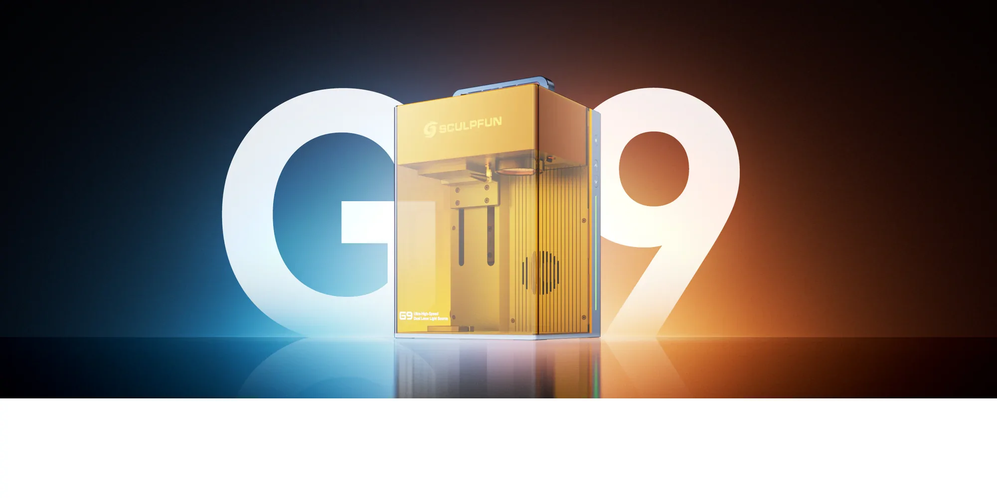 SCULPFUN G9 Portable Laser Engraver with 2W IR + 10W Diode Dual Laser for Metal, Wood, Acrylic, Leather and Plastic Engraving