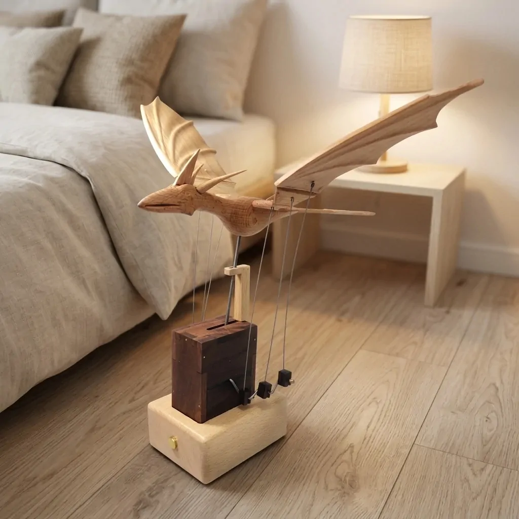 Handmade Wooden Automaton Dragon - Image 3