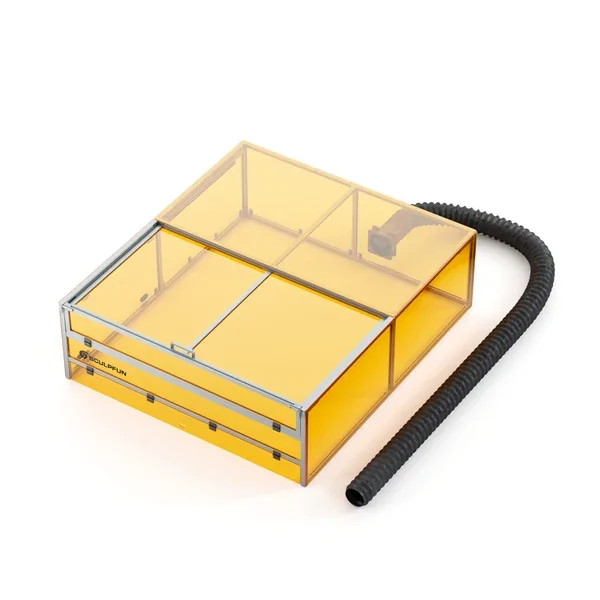 SCULPFUN B70 laser enclosure with exhaust fan