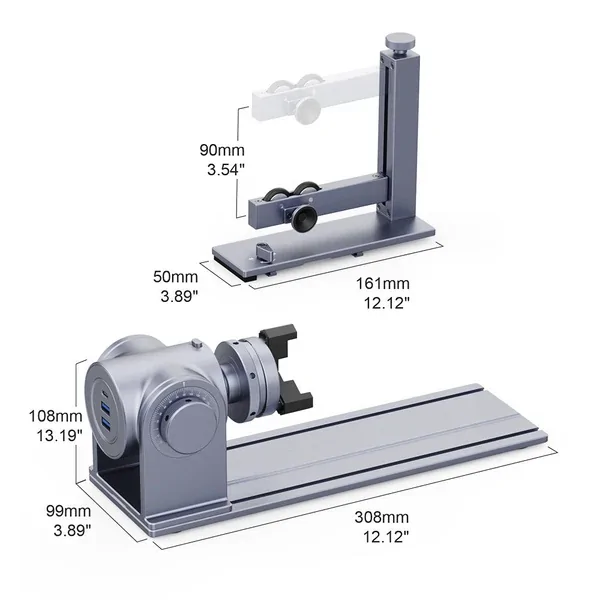 LaserPecker Rotary Extension For LP2 Plus/LP4/LP5/LX2 - Image 6