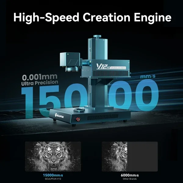 SCULPFUN V12 12W UV Professional Laser Engraver - Image 10