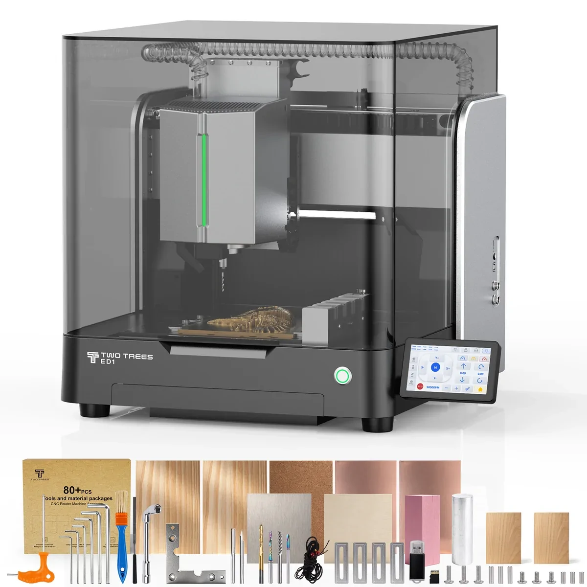 【Pre-sale】Twotrees ED1 Enclosed Desktop CNC Router Machine - Image 18